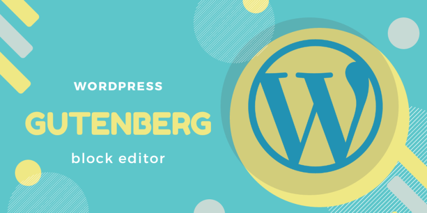wordpress logo and gutenberg